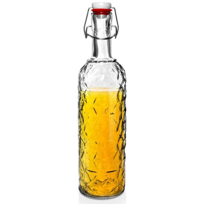 Butelka z klipsem szklana 1,1 l