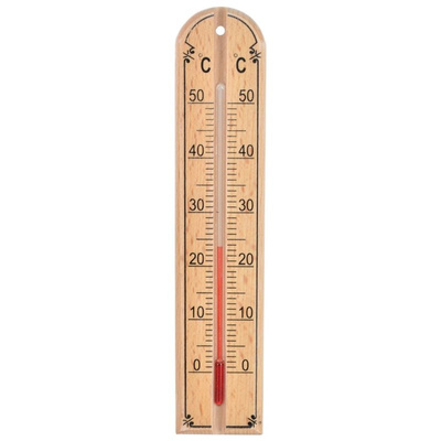 Termometr pokojowy drewniany 20 cm