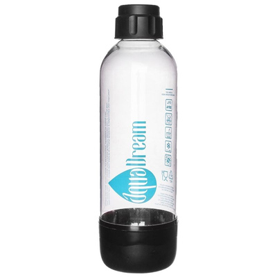 Butelka na wodę do saturatora czarna AQUADREAM 1,1 l