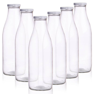 Butelka na mleko szklana 1 l 6 szt.