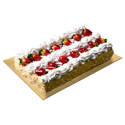 Podkład pod tort, ciasto złoty prostokątny 40x30 cm