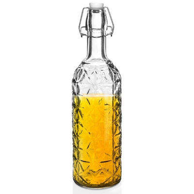 Butelka z klipsem szklana 750 ml