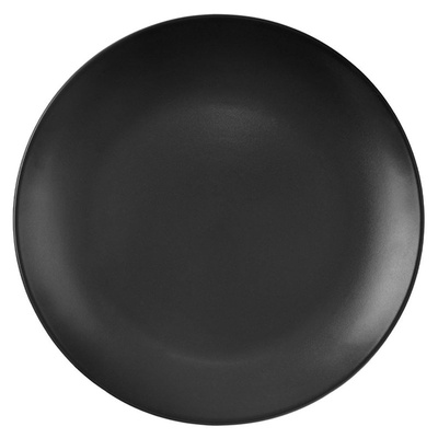 Talerz deserowy ceramiczny czarny ALFA 21,5 cm