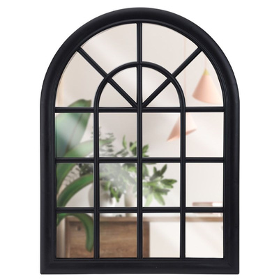 Lustro ścienne czarne okno 60x45 cm