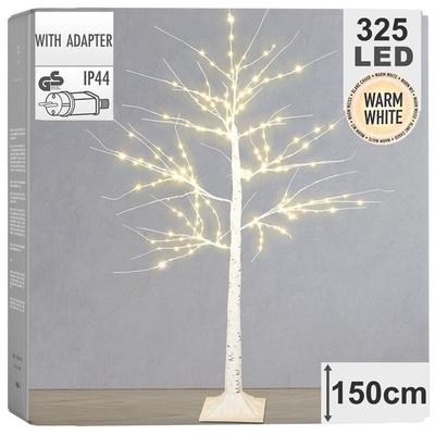 Drzewko świąteczne świecące zewnętrzne 325 LED 150 cm