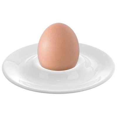 Podstawka na jajko ceramiczna biała