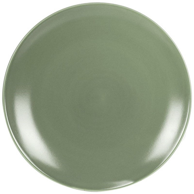 Talerz obiadowy płytki ceramiczny zielony ALFA 27 cm