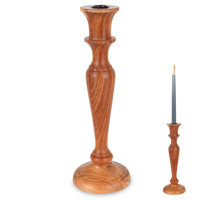 Świecznik drewniany 31,5 cm