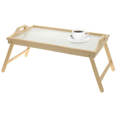 Stolik śniadaniowy drewniany składany 50x30x24 cm