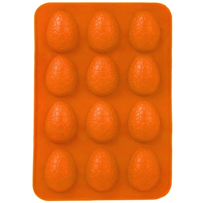Forma do ciastek i pralin silikonowa pomarańczowa jajka SILLINIE