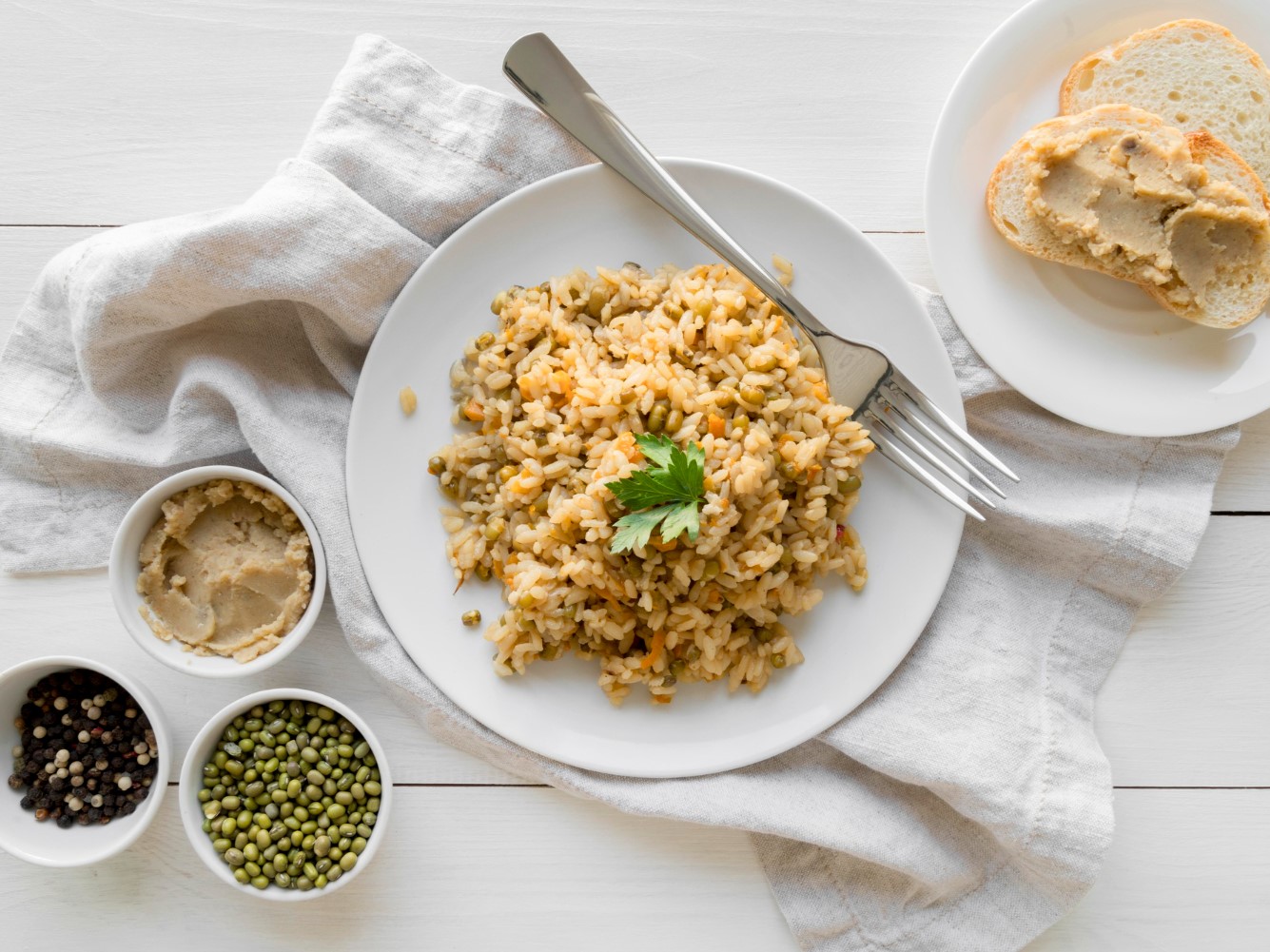 Mushroom Risotto with Parmesan and White Wine