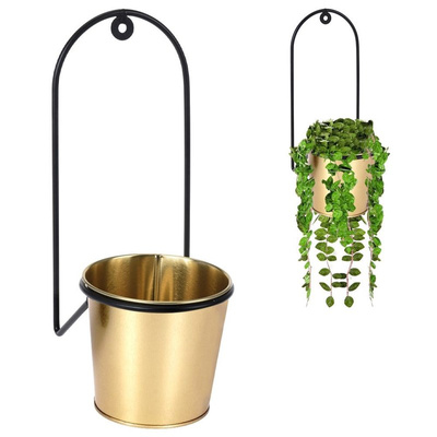 Hanging flowerpot metal 11.5x12.5x28.5 cm