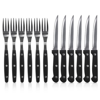 ORION Cutlery for steaks, pizza / knives, forks 12 elements