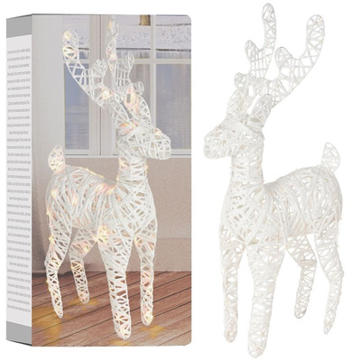 Lighted Deer White 50 LED 45 cm