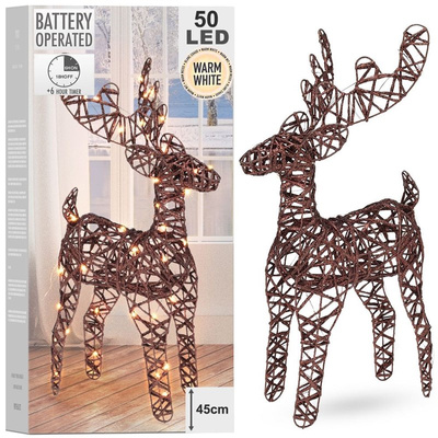 Lighted Deer Brown 50 LED 50 cm