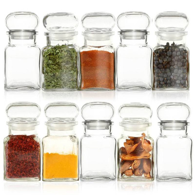 ORION Glass container for spices 150 ml, 10 pcs