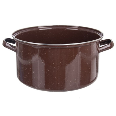 Pot Enamel Brown BROWN 36 cm, 15 l