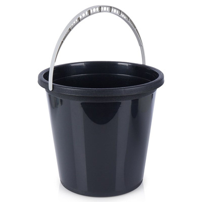 Bucket Plastic Black 10 l