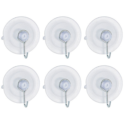 ORION Hook hanger with suction pad for towels 6 pcs
