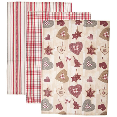 ORION Kitchen wiper / Kitchen towel 3 pcs CHRISTMAS