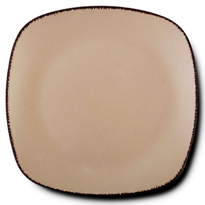 Dinner Plate Ceramic Square SUGAR 26 cm