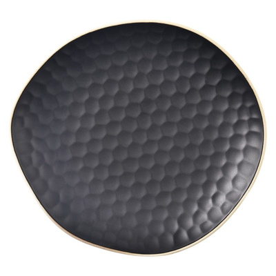 Dessert Plate Ceramic Black 16,5x15 cm