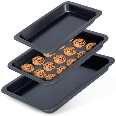 Baking Tin Aluminum 42x31 cm 3 pcs