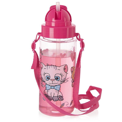 Kids Water Bottle Tritan KITTEN 490 ml