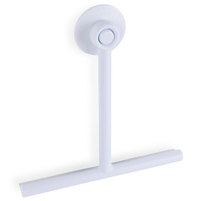 Window Squeegee with a Suction Cup White