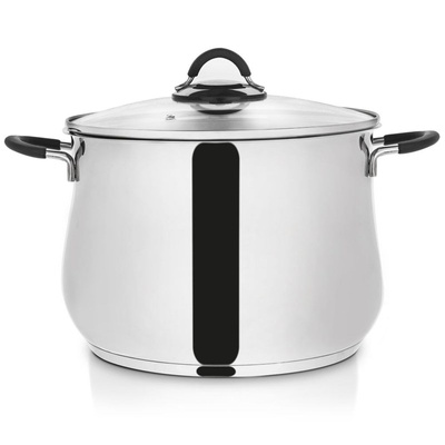 Pot Steel with Glass Lid DALIE 26 cm, 10,6 l