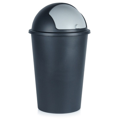 Bin Plastic Black 50 l