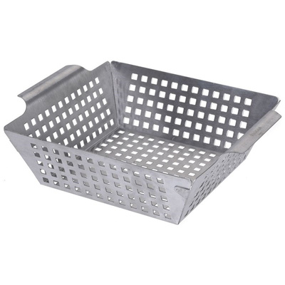 ORION Basket grill plate for grill tray pan for grill perforated 21x25 cm