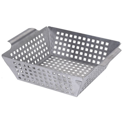 Vegetable Grill Basket Steel Perforated 25x21 cm