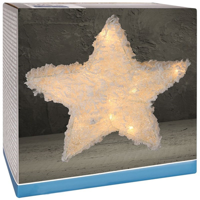 Lighted Star White 20 LED 40 cm