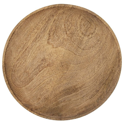 Serving Tray Wooden Round MANGO 30 cm