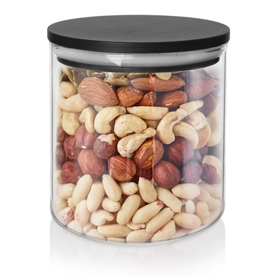 Dry Food Storage Container Glass with Lid and Gasket 450 ml