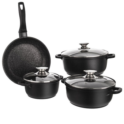 Cookware Set Granite GRANDE 7 pcs