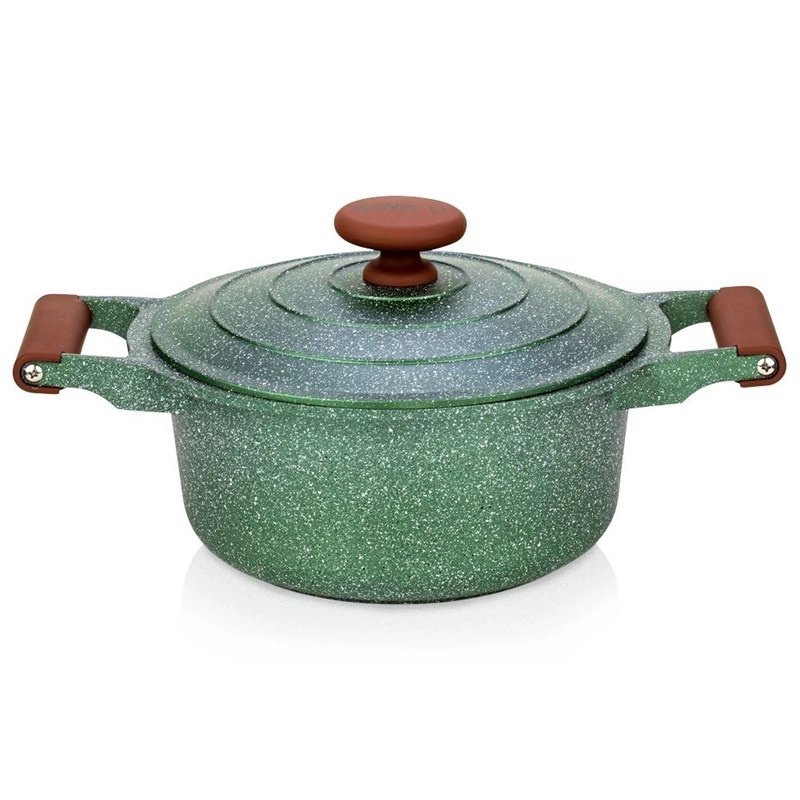 Garnek granitowy z pokrywką OMEGA 24 cm, 4,4 l