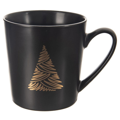 Mug Porcelain Black Tree 500 ml