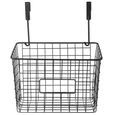 Cabinet Door Basket Metal Black RADKA 25x16x30 cm