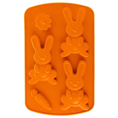 Cookies and Chocolate Mold Silicone Brown Bunny SILLINIE