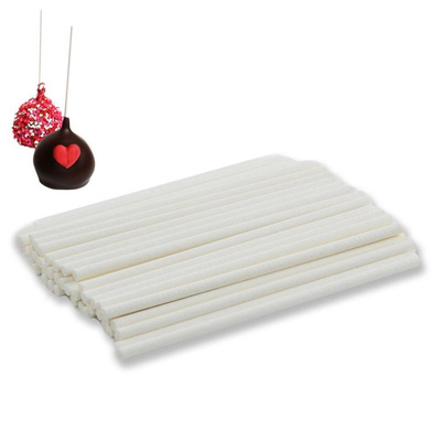 Lollipop Sticks Paper White 11,5 cm 50 pcs