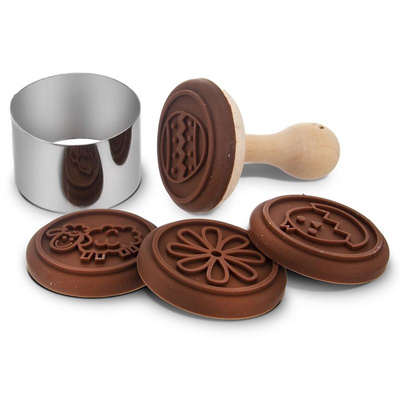 Cookie Stamp Silicone 6 cm 6 pcs