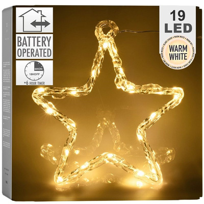 Lighted Star 19 LED 21 cm