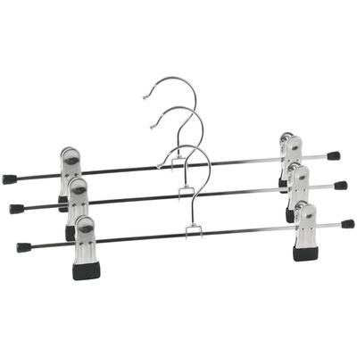 Trouser Hanger Metal with Clips 3 pcs