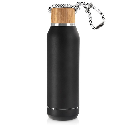 Thermos Bottle Steel Black Vacuum 580 ml