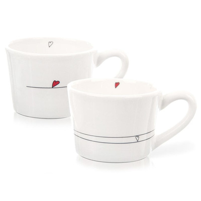 Mugs Ceramic HEART 200 ml 2 pcs