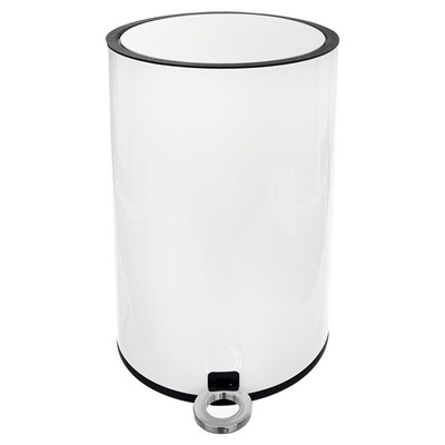 ORION Bin for waste rubbish metal WHITE 12L on pedal