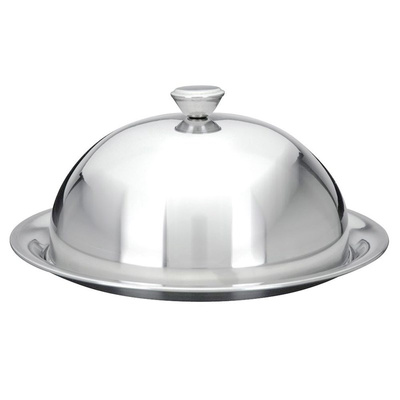 ORION Tray for serving steel with cloche plate 20 cm