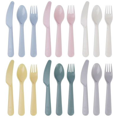 Cutlery Set Plastic for 6 People 18 pcs